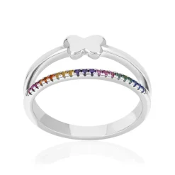 Bague argent 925 et zirconias