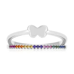 Bague argent 925 et zirconias