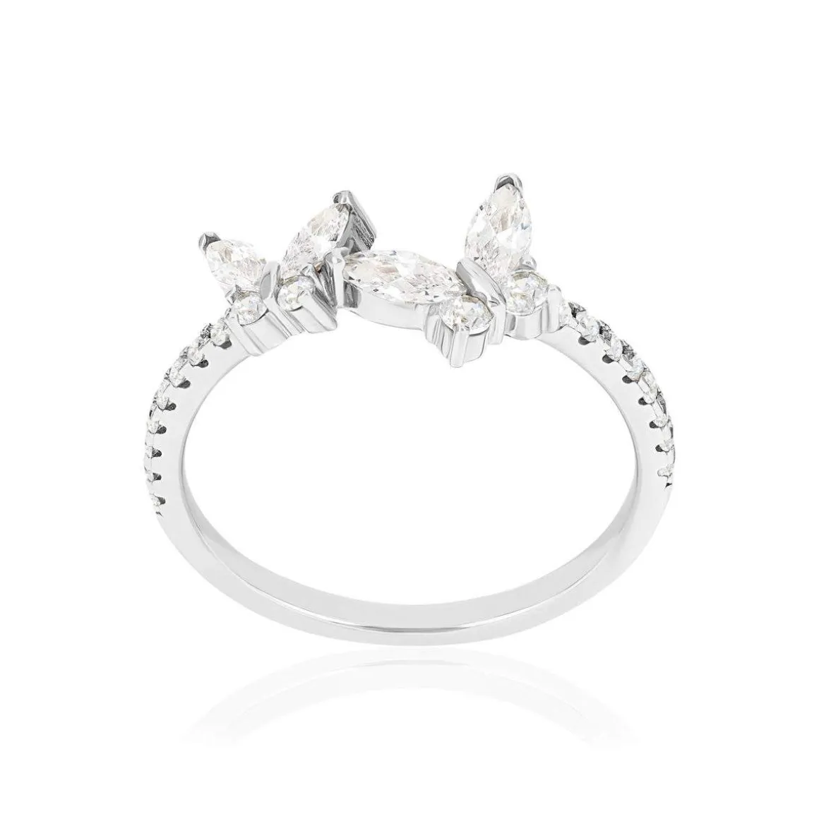 Bague argent 925 et zirconias