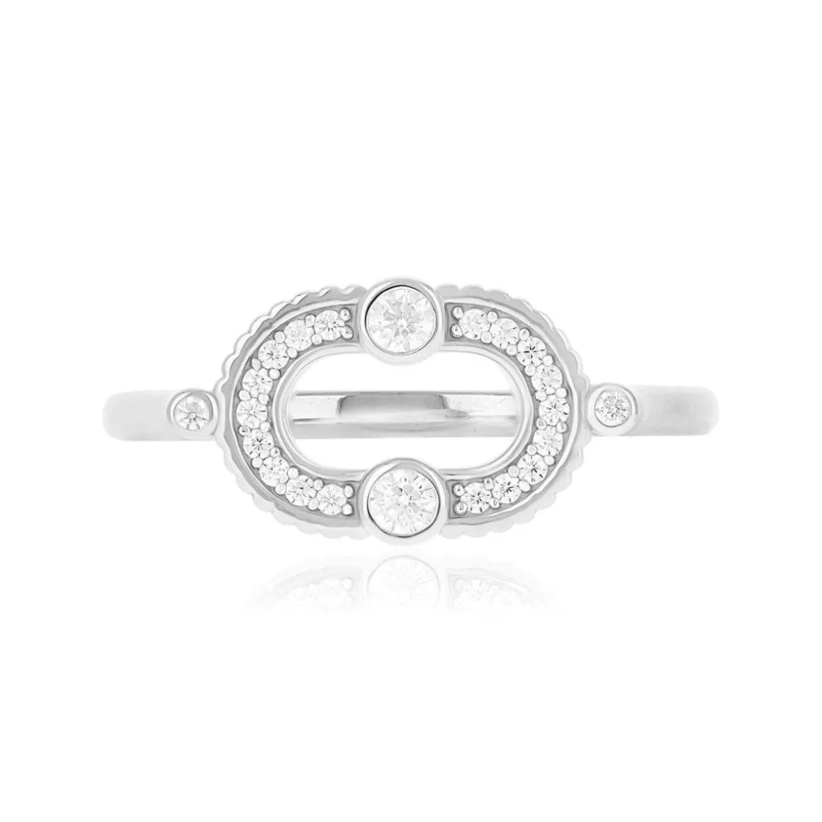 Bague argent 925 et zirconias