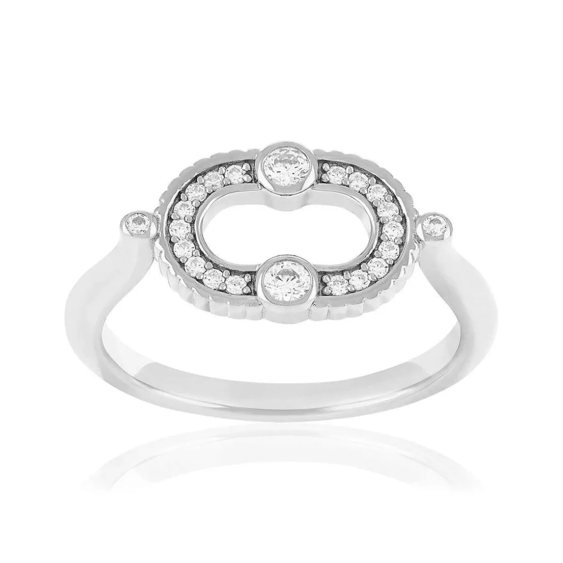 Bague argent 925 et zirconias