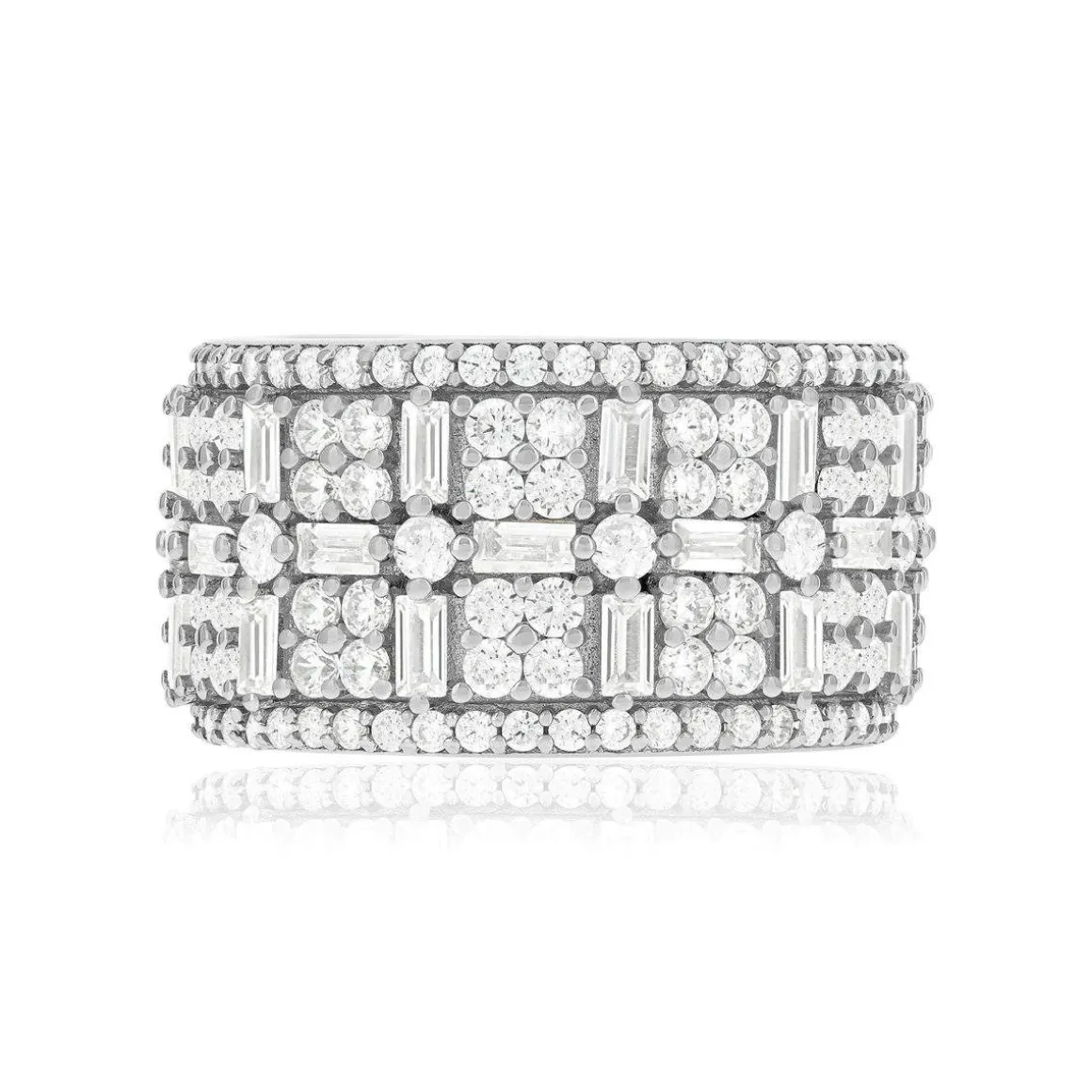 Bague argent 925 et zirconias