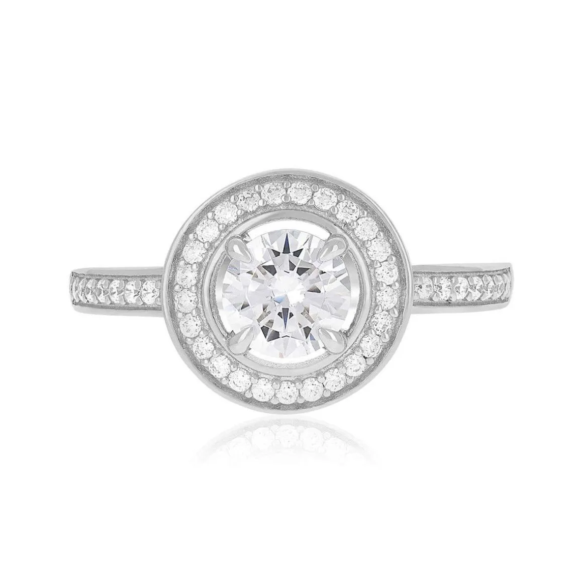 Bague argent 925 et zirconias