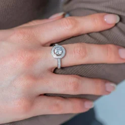 Bague argent 925 et zirconias