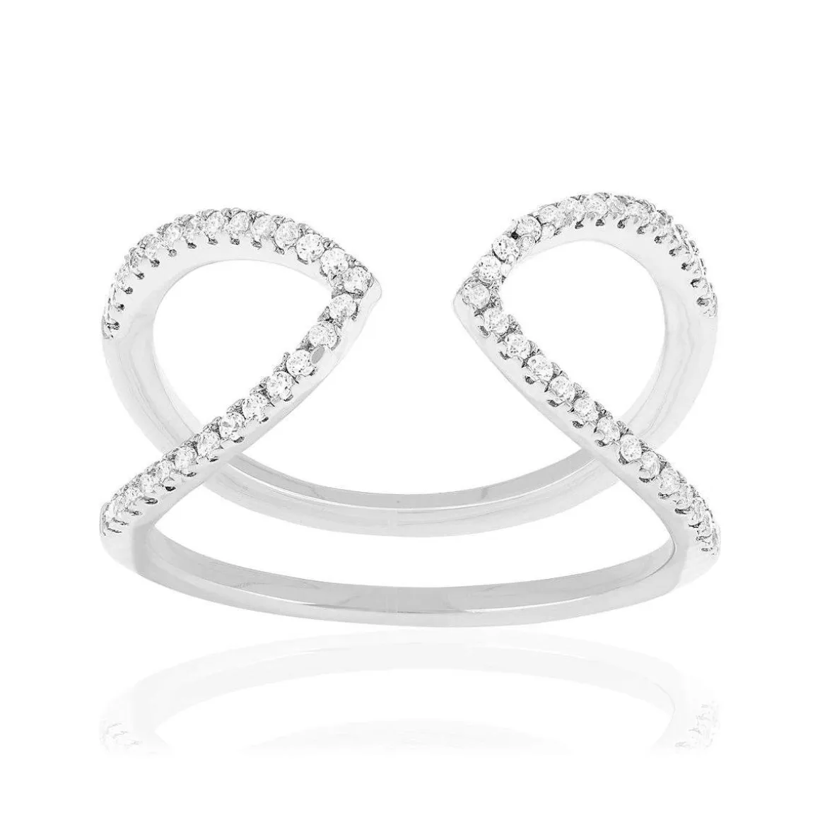 Bague argent 925 et zirconias
