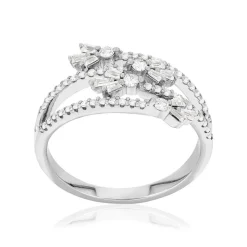 Bague argent 925 et zirconias