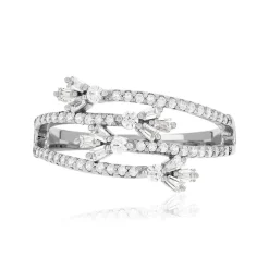 Bague argent 925 et zirconias