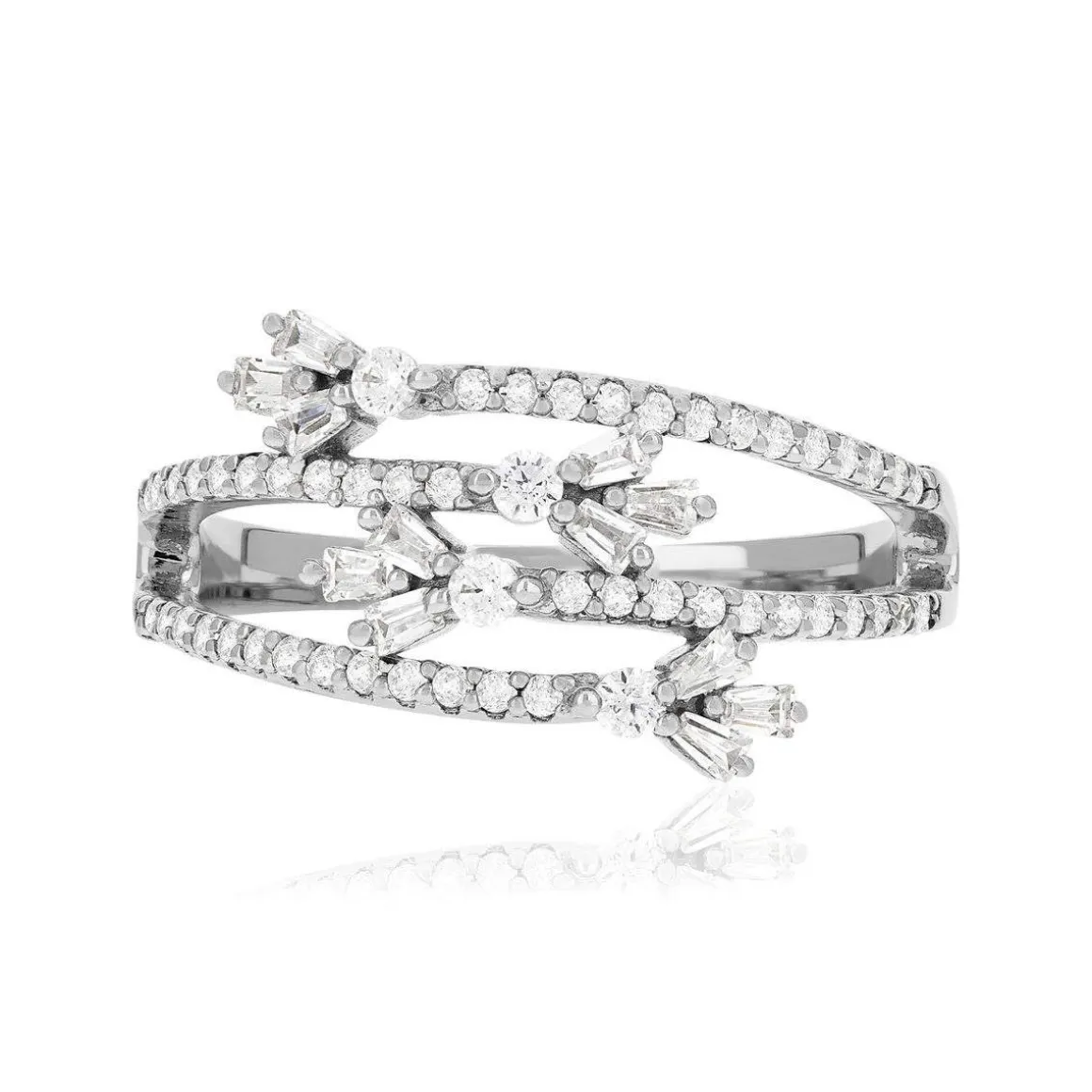 Bague argent 925 et zirconias
