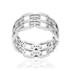 Bague argent 925 et zirconias