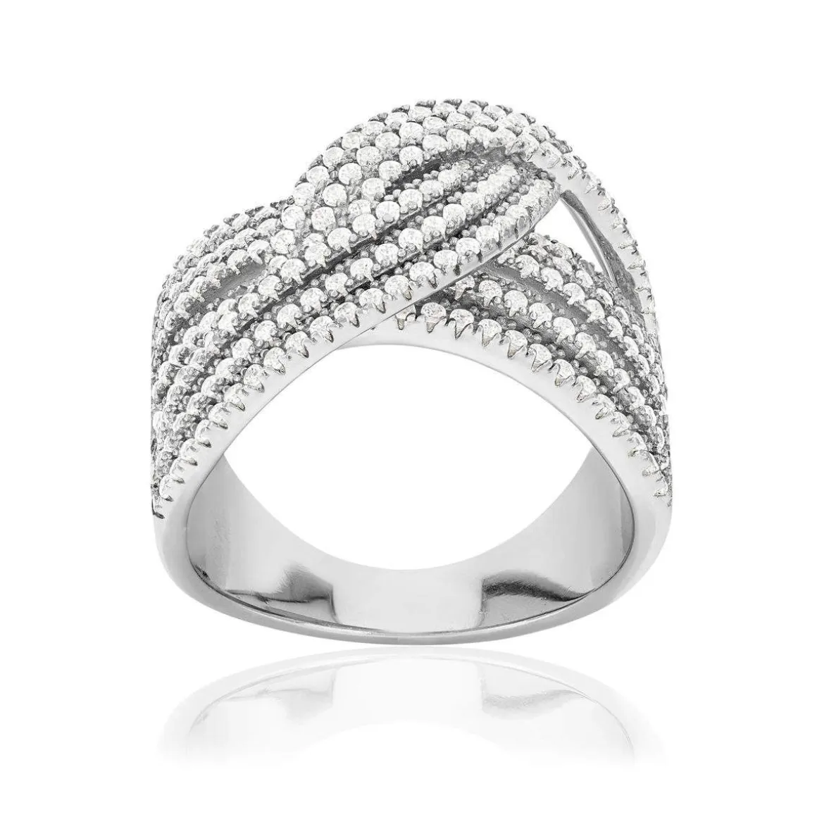 Bague argent 925 et zirconias