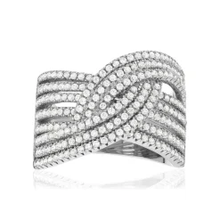 Bague argent 925 et zirconias