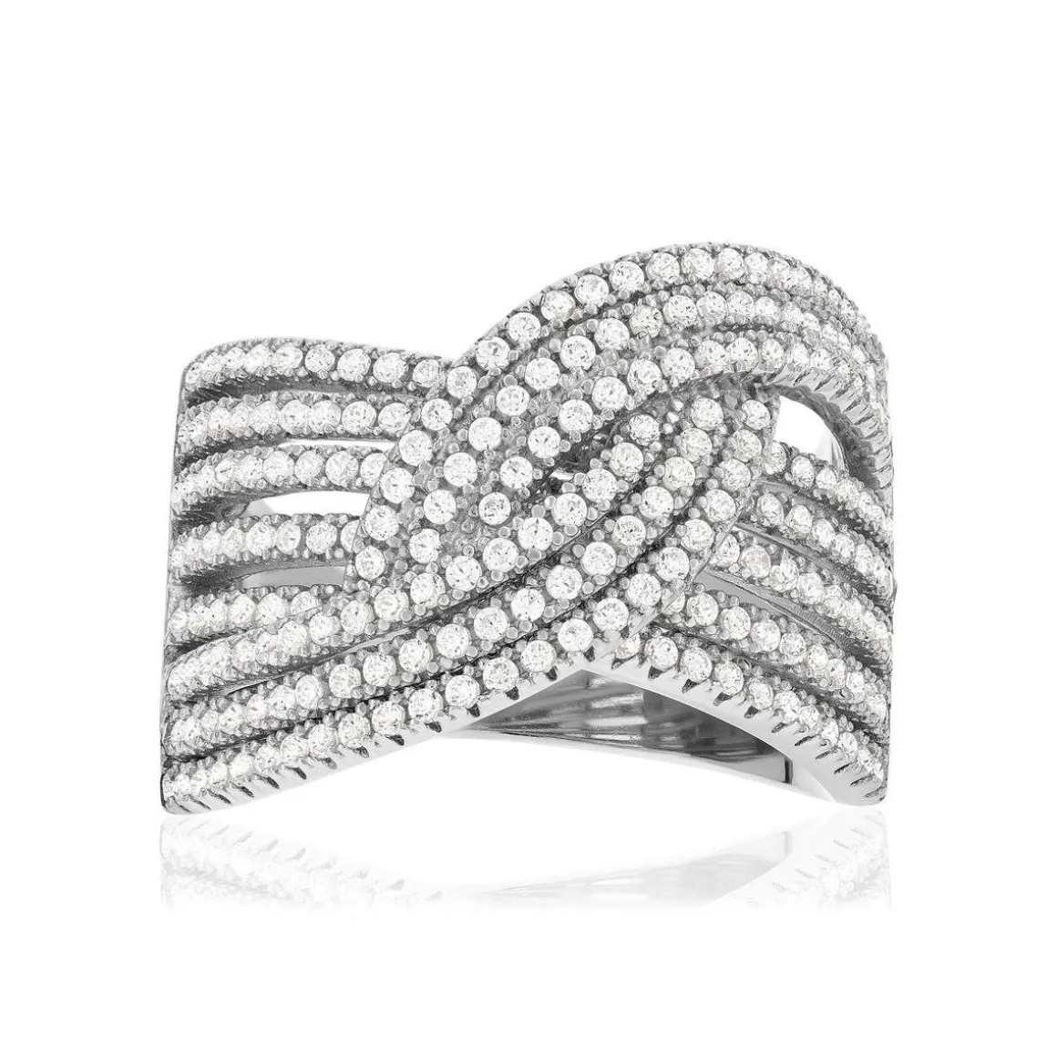 Bague argent 925 et zirconias