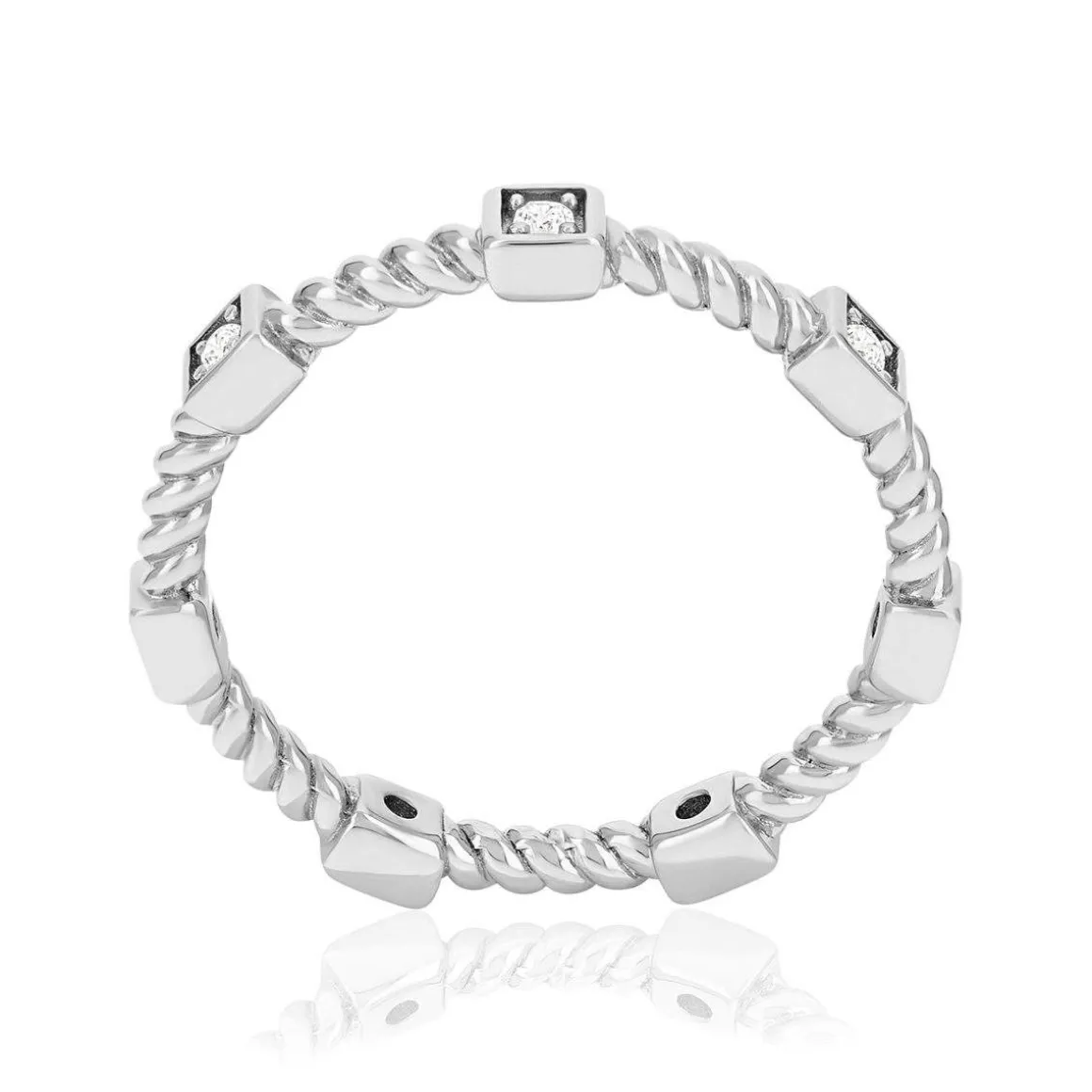 Bague argent 925 et zirconias