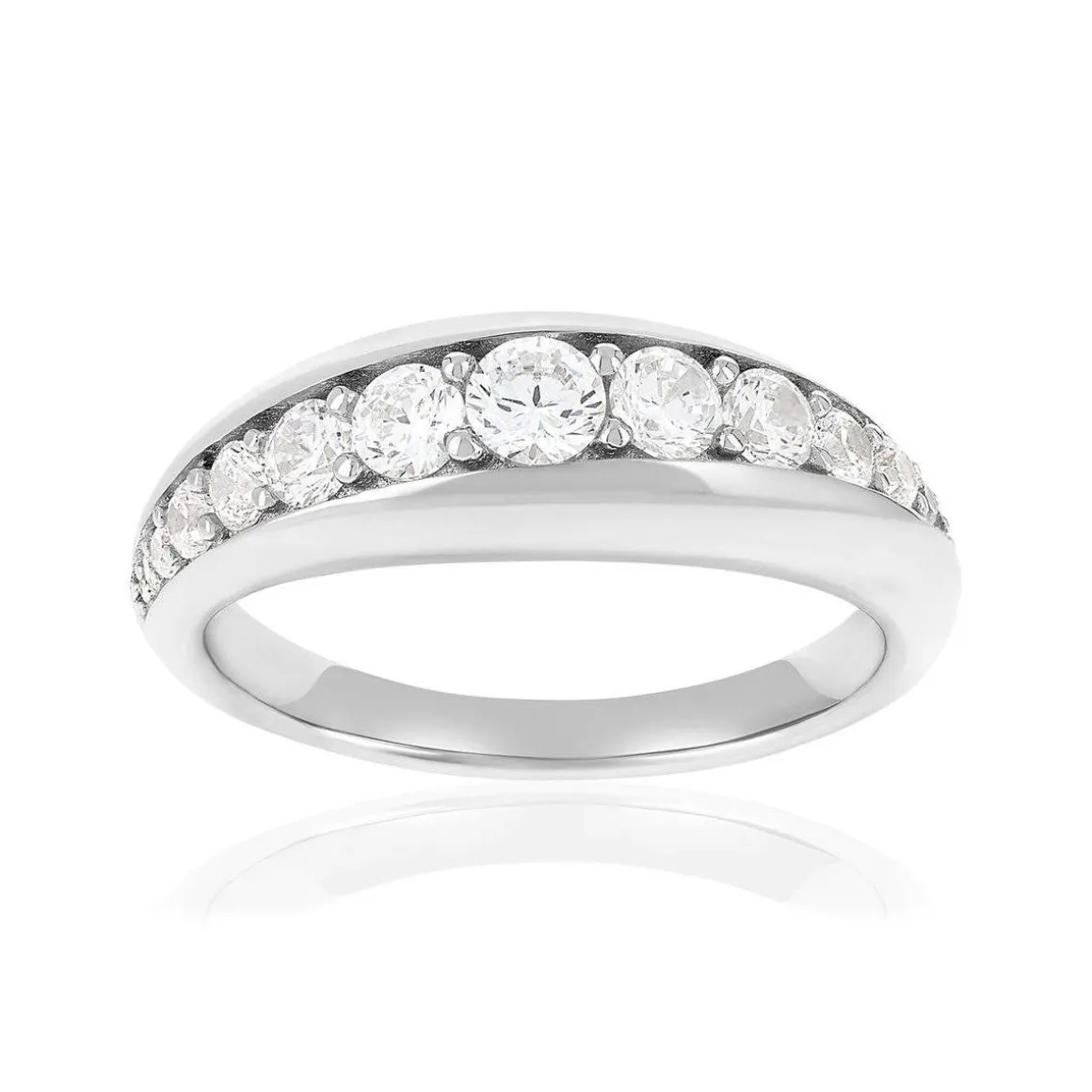 Bague argent 925 et zirconias