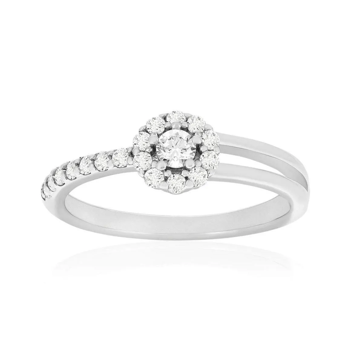 Bague argent 925 et zirconias
