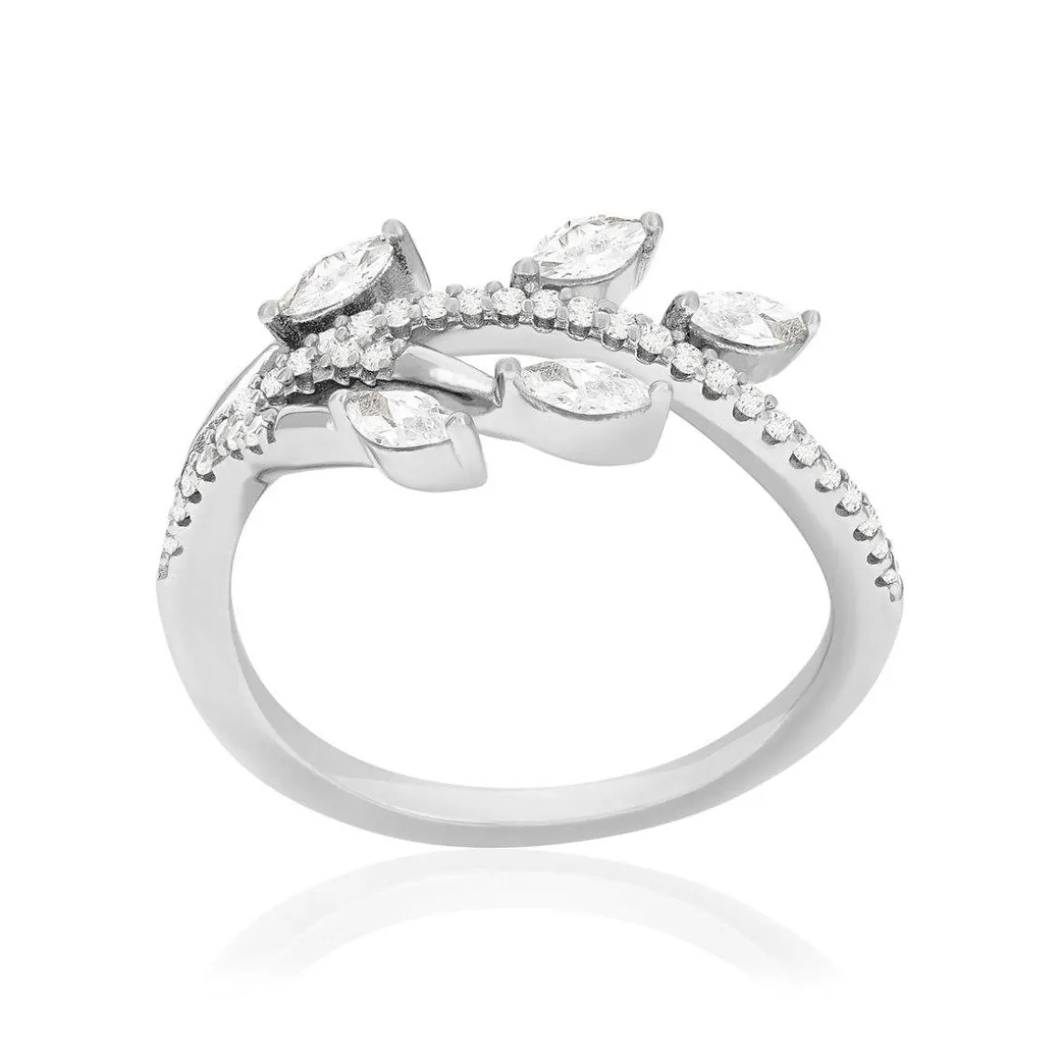 Bague argent 925 et zirconias