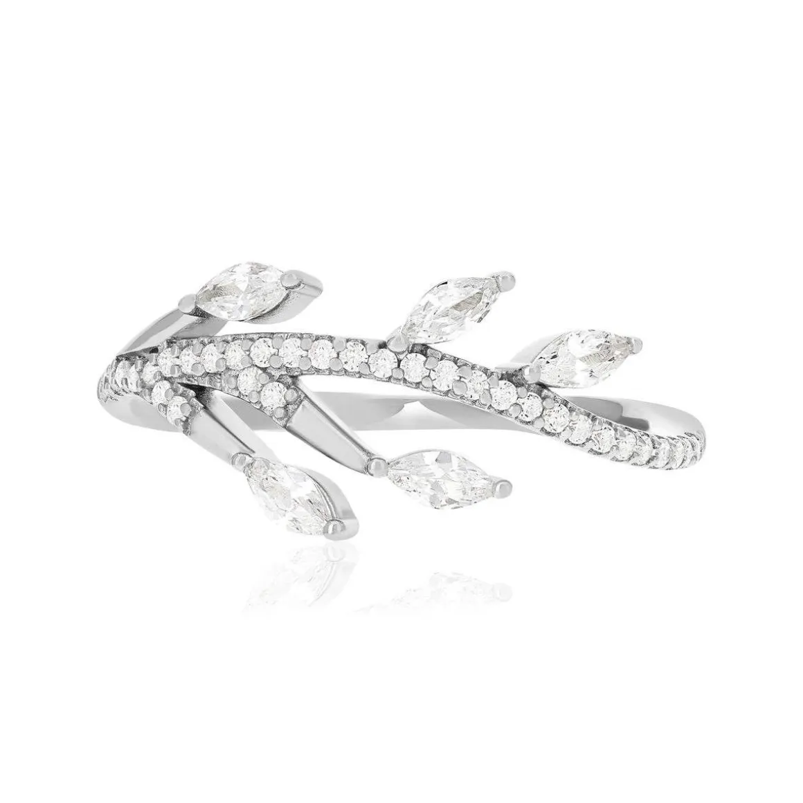 Bague argent 925 et zirconias