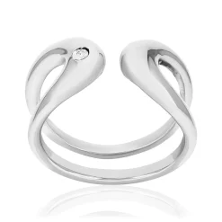 Bague argent 925 et zirconias