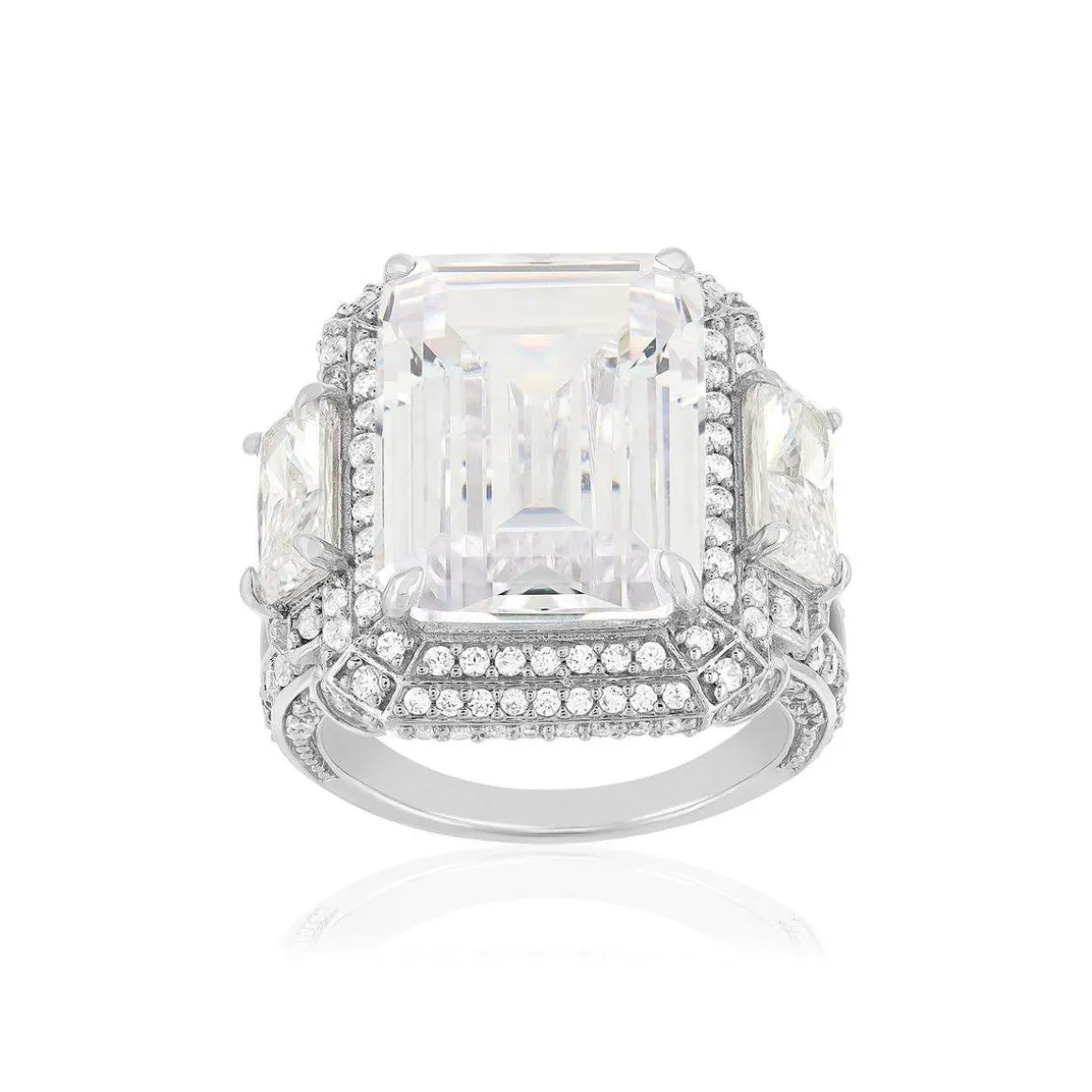 Bague argent 925 et zirconias