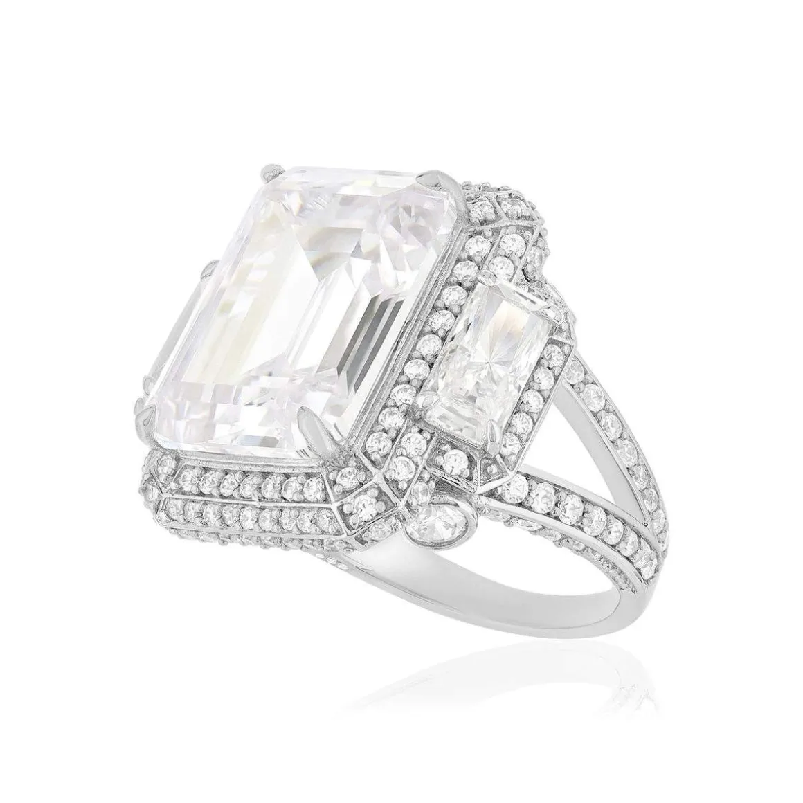 Bague argent 925 et zirconias