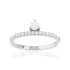 Bague argent 925 et zirconias