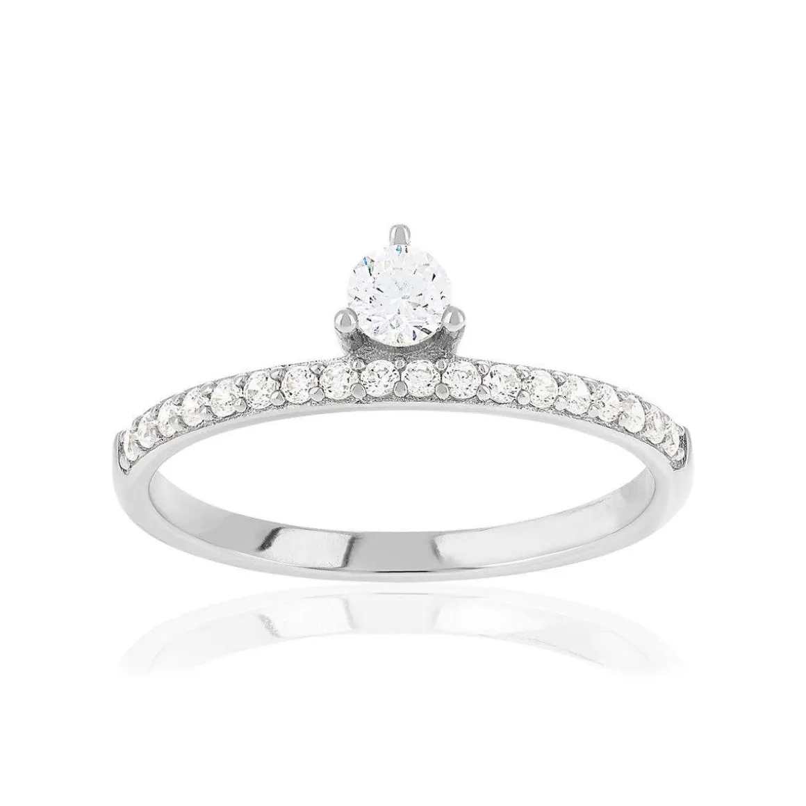Bague argent 925 et zirconias