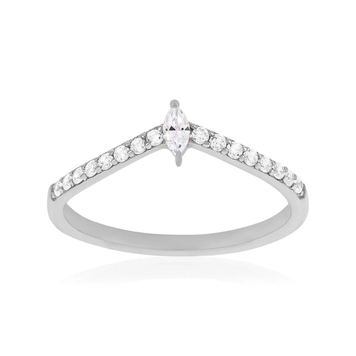 Bague argent 925 et zirconias