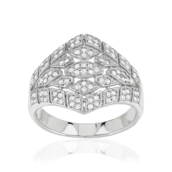 Bague argent 925 et zirconias
