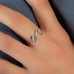 Bague argent 925 et zirconias