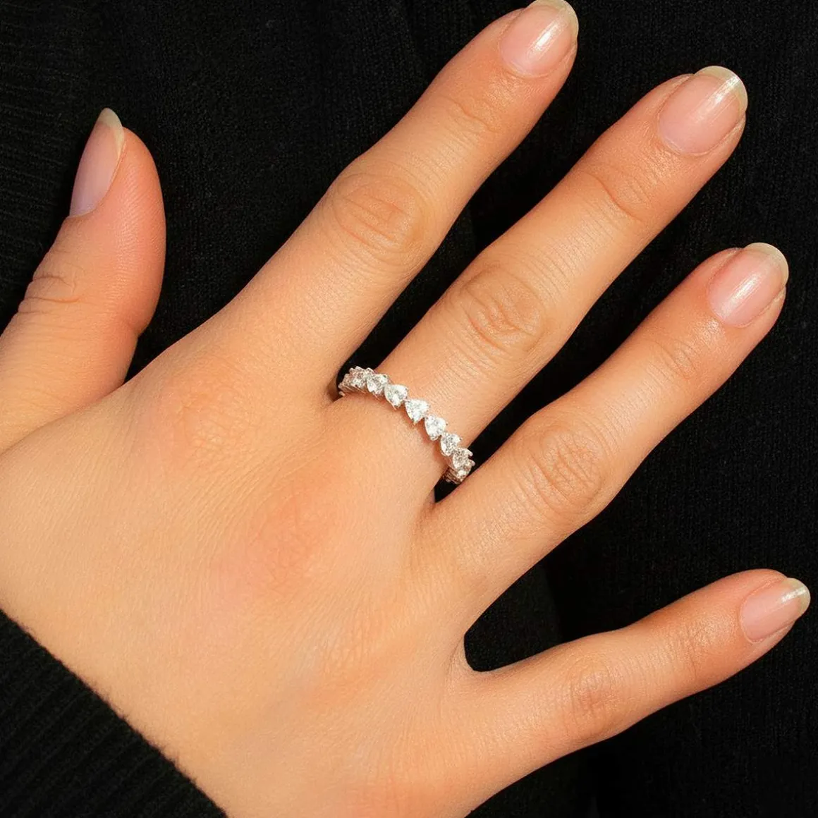Bague argent 925 et zirconias