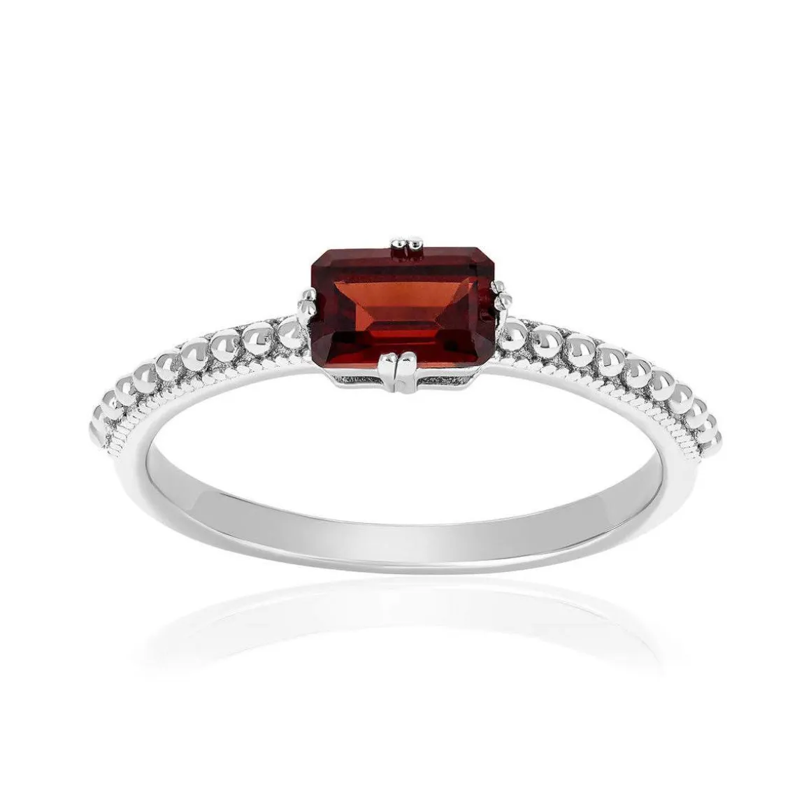 Bague argent 925 grenat