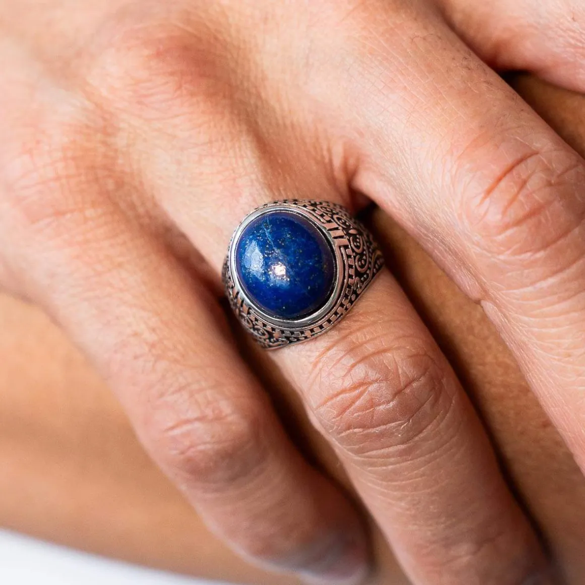 Bague argent 925 lapis lazulis