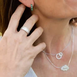 Bague argent 925 martelée
