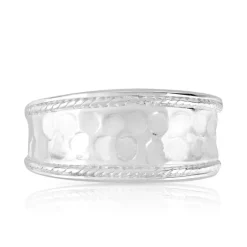 Bague argent 925 martelée