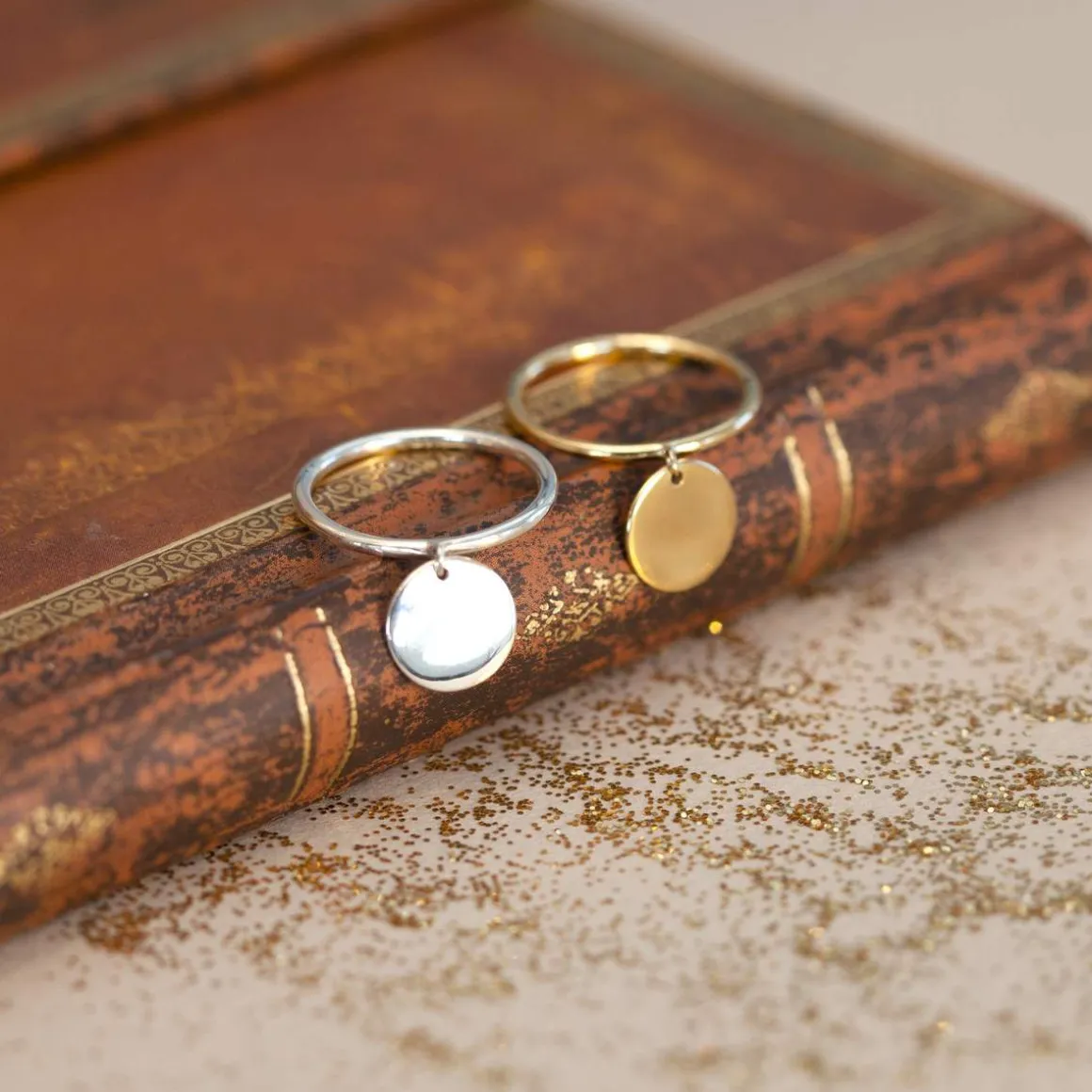 Bague argent 925 médaille personnalisable