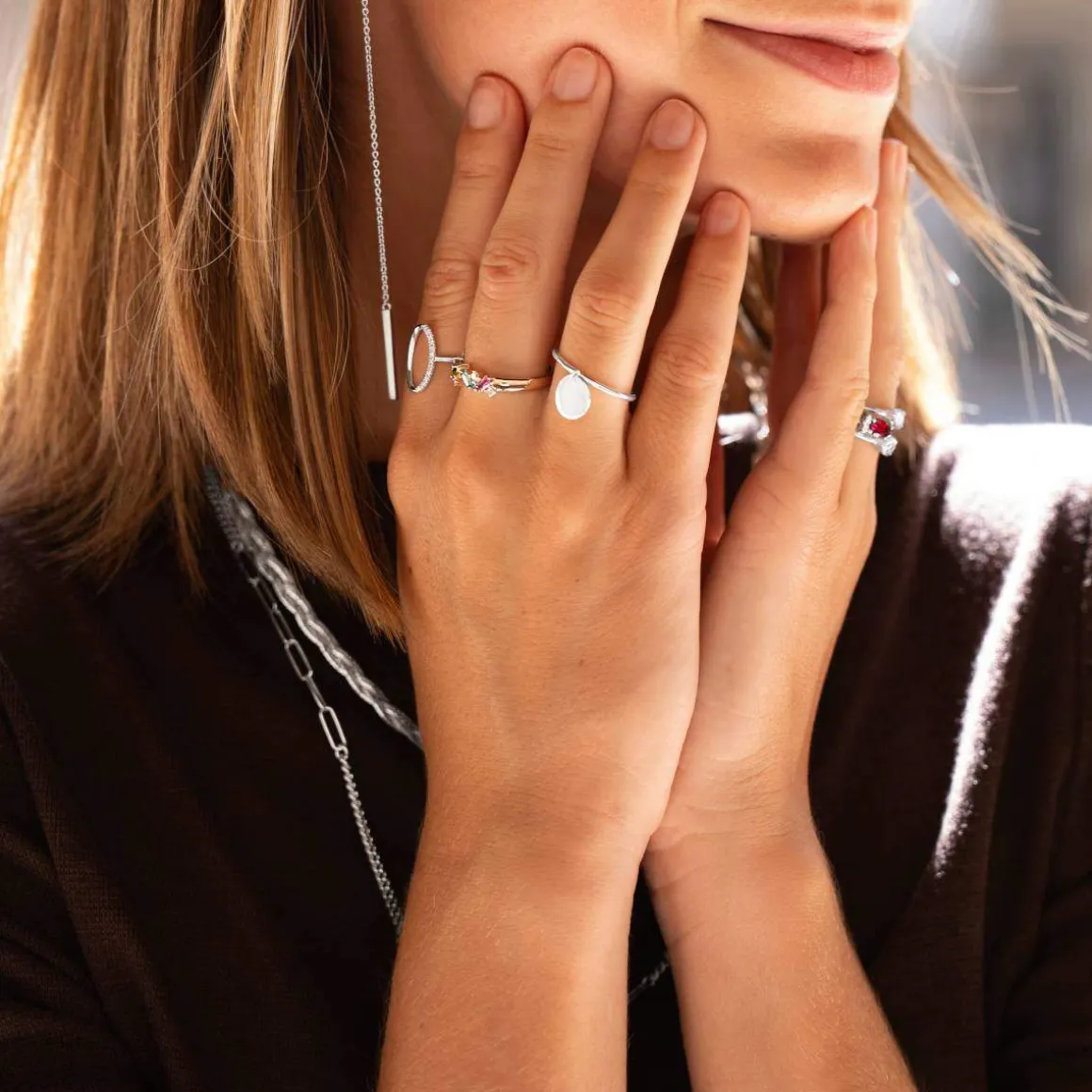 Bague argent 925 médaille personnalisable