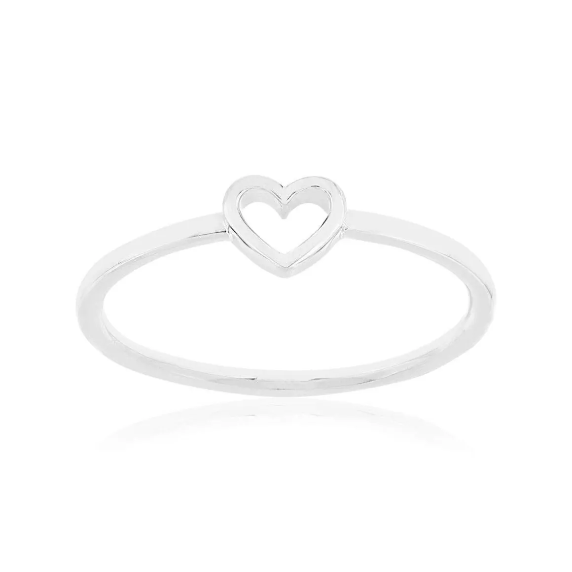 Bague argent motif coeur