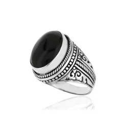 Bague argent 925 onyx