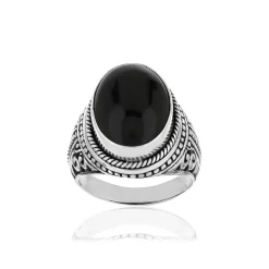 Bague argent 925 onyx