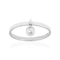 Bague argent 925 pampille zirconia