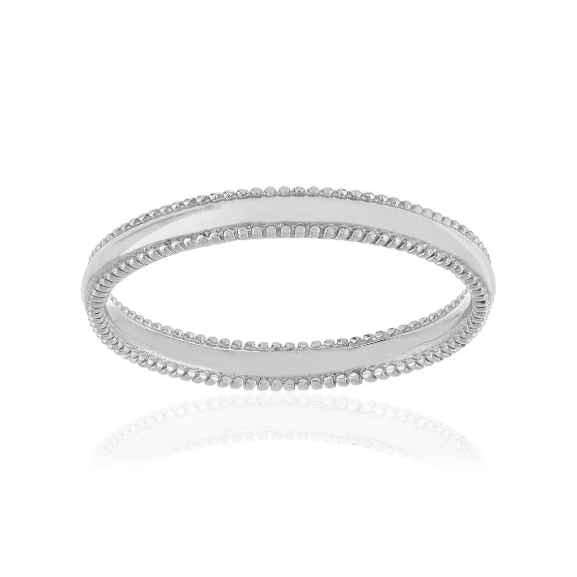 Bague argent 925, perlée.