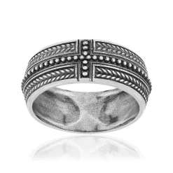 Bague argent 925 perlée