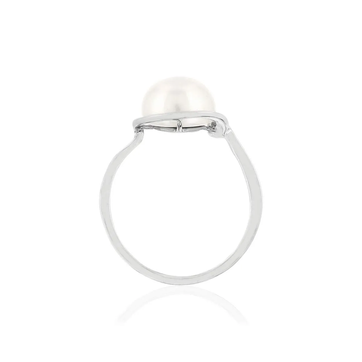 Bague argent 925, perle de culture de Chine.