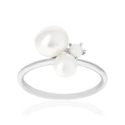 Bague argent 925 perles de Chine