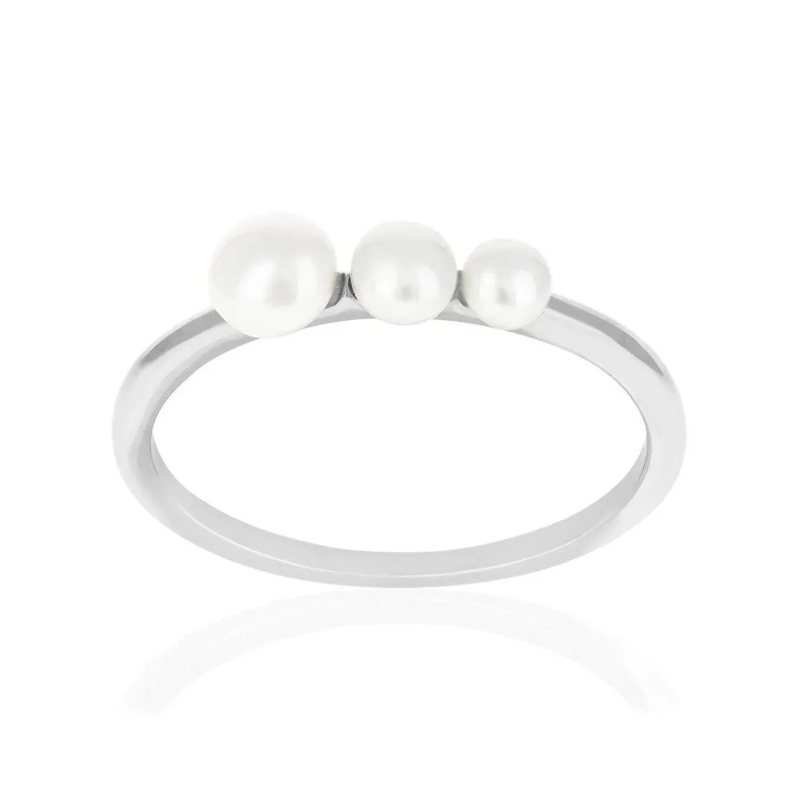 Bague argent 925 perles de Chine