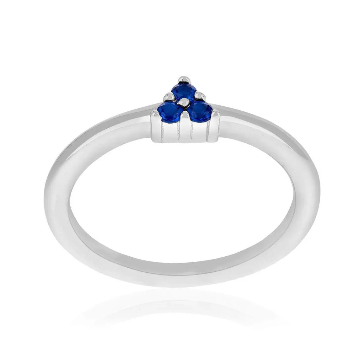 Bague argent 925 pierres imitation bleues