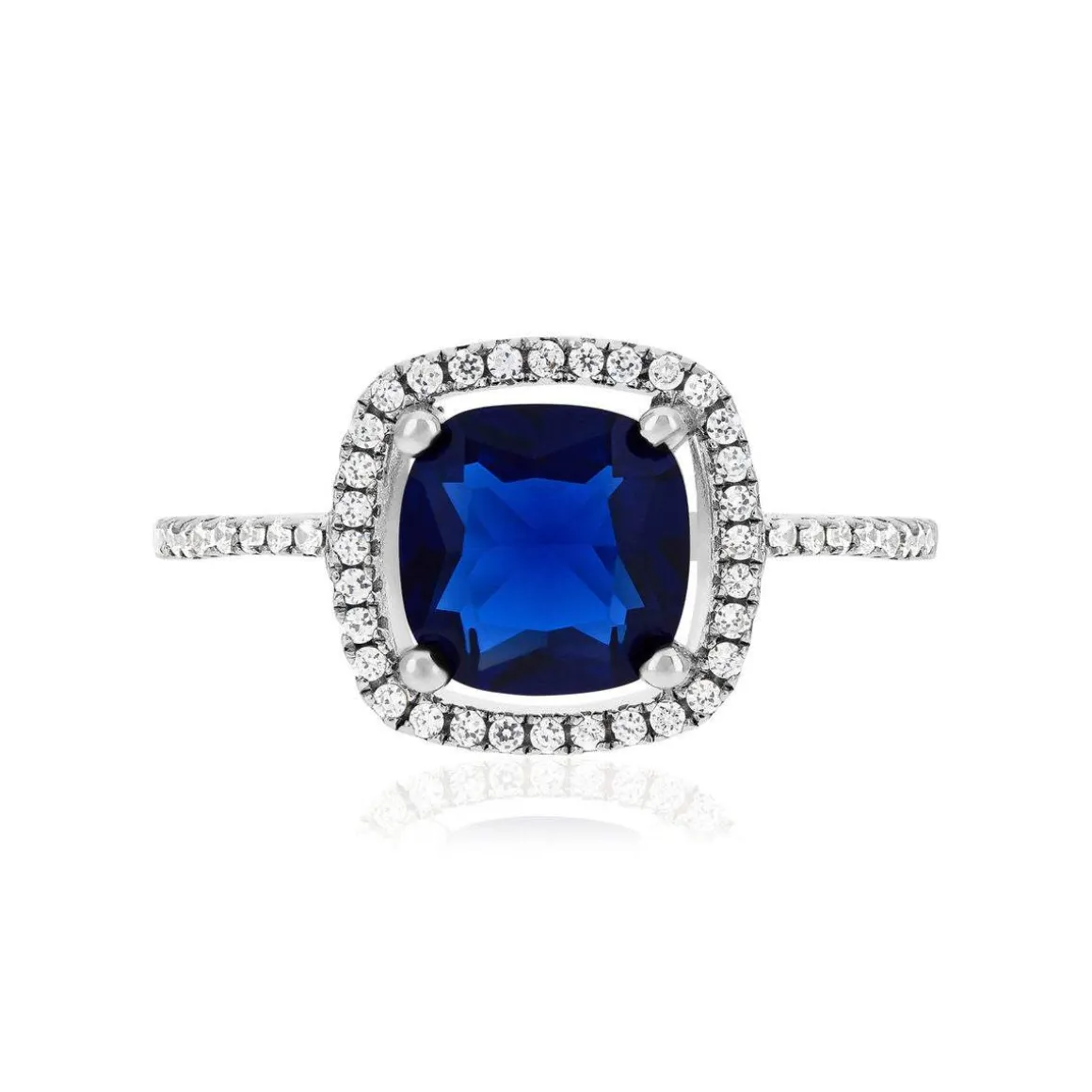 Bague argent 925 pierres synthétiques et zirconias