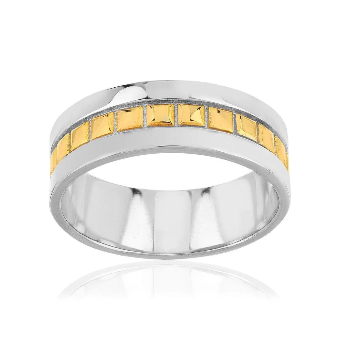 Bague argent 925 2 tons