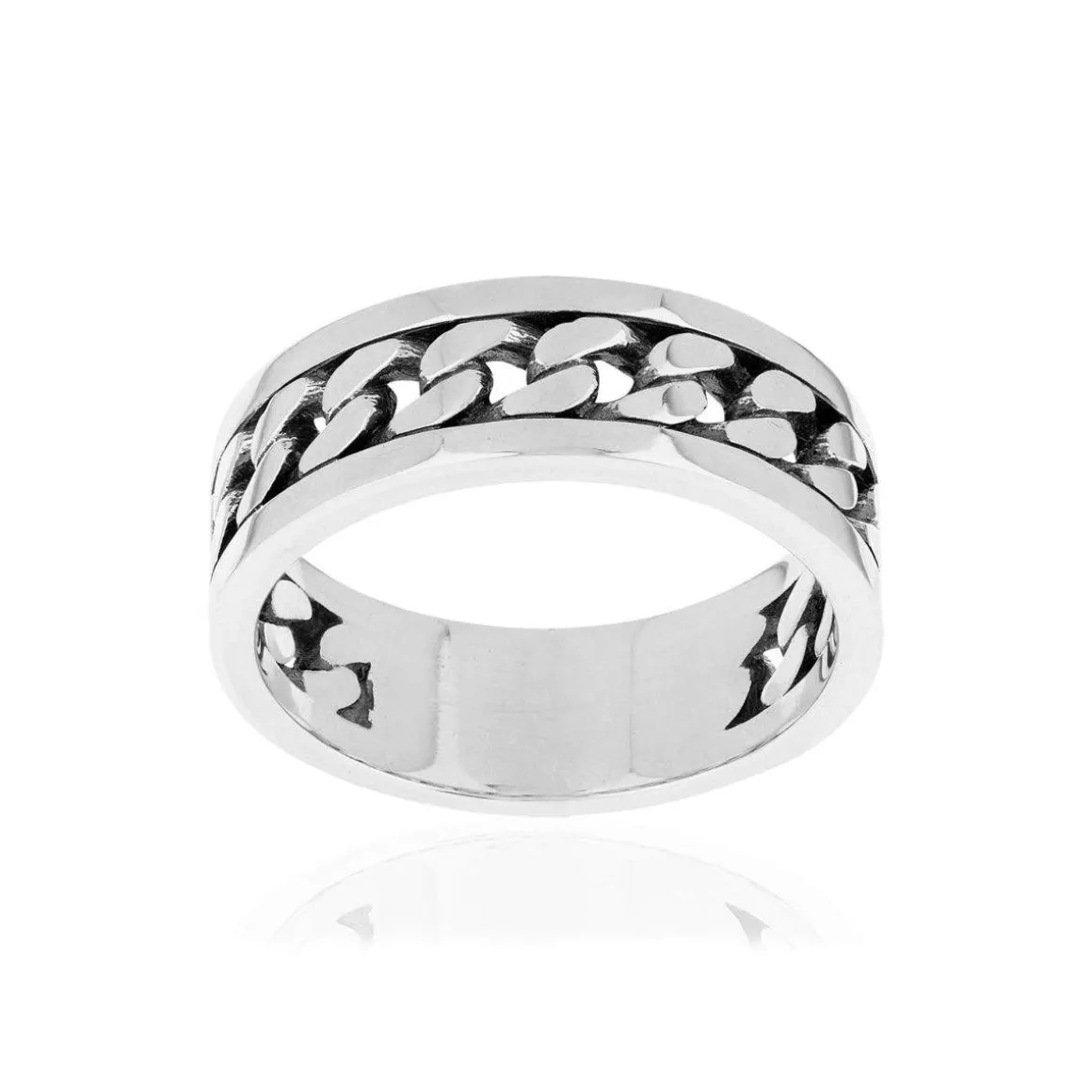 Bague argent 925 vieilli