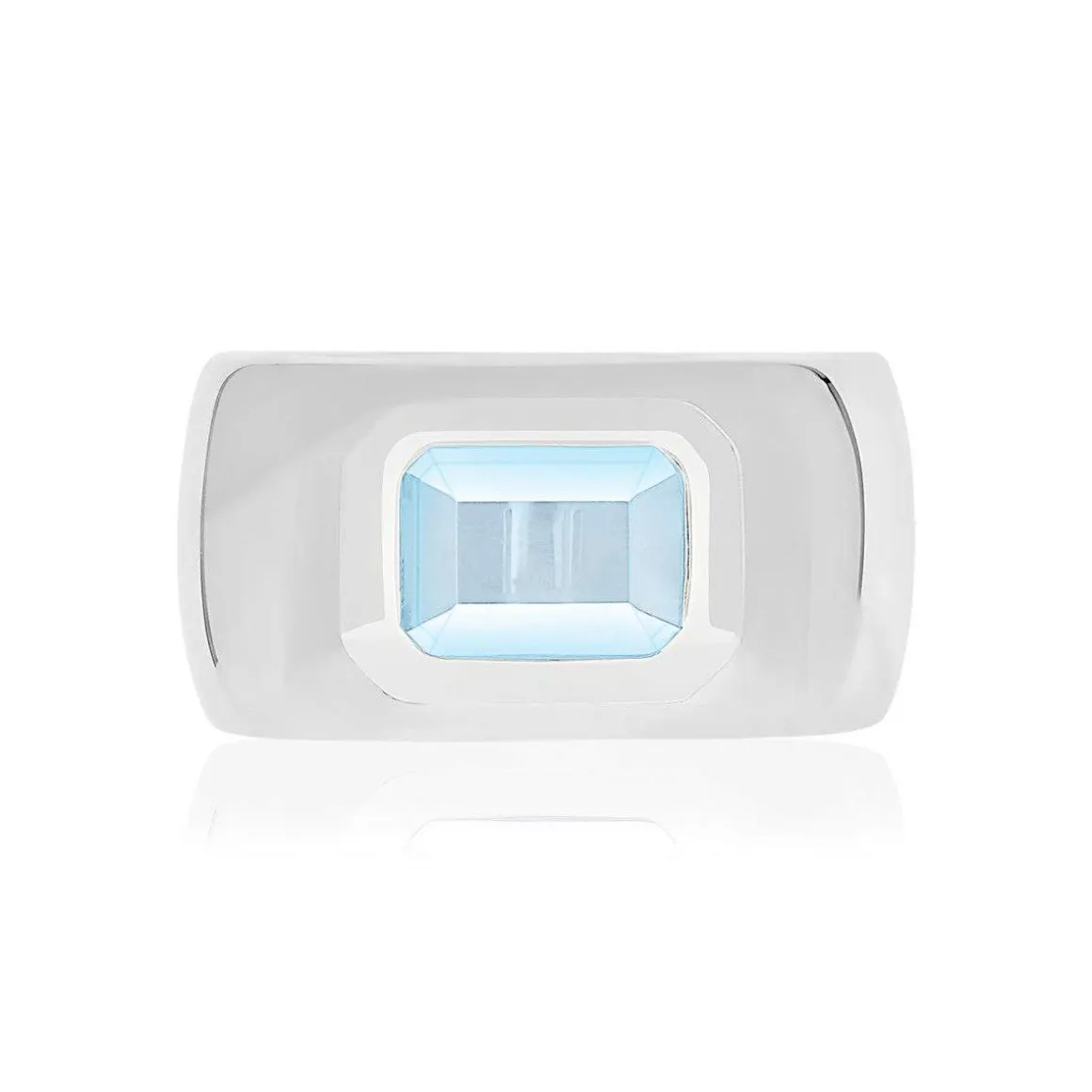 Bague argent zirconia bleu